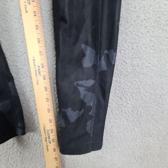 PrAna High Waist Electa Leggings Plus Pants With Pockets Black Camo Sz Large - Picture 8 of 8